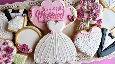 Wedding Cookie Tutorial Five Designs Youtube