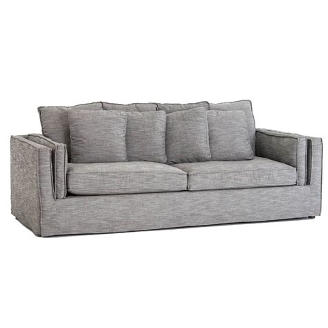 Simply browse an extensive selection of the best arm cover sofa and filter by best match or price to find one that suits you! Davidson Pillowback Dark Grey Slip Cover Sofa 94" | Sofa ...