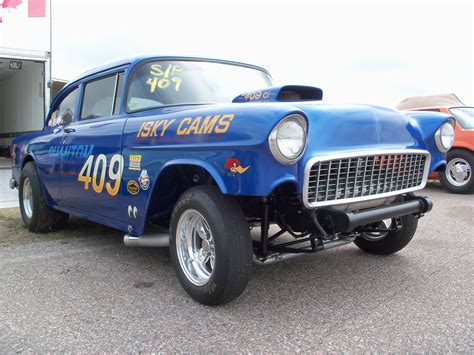 1955 Chevrolet Hot Rod Rods Retro Drag Racing Race Gasser