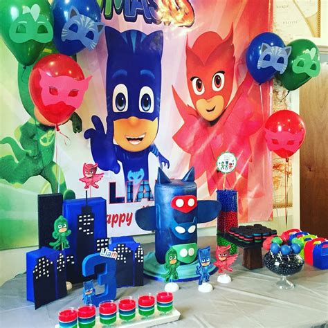 Pj Masks Birthday Party With Images Pj Masks Birthday Party Pj
