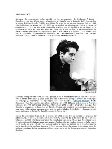  uploaded by nora piacenza. Hannah Arendt | Hannah Arendt | Totalitarismo