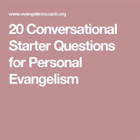 20 Christian Conversation Starter Questions For Personal Evangelism This Or That Questions
