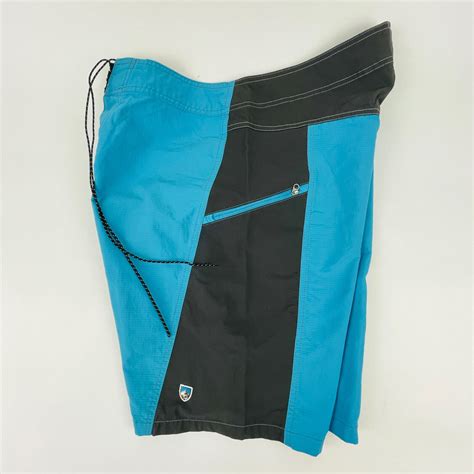 Kuhl Mutiny Mens 32 Blue Black Stretch Panel Nylon Swim Casual Board Shorts Euc Ebay