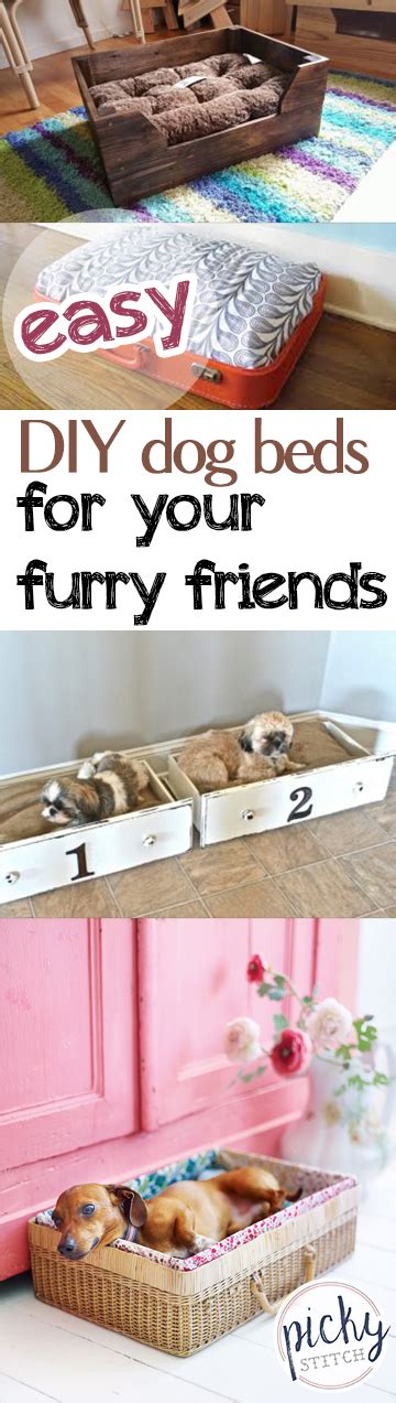 Easy Diy Dog Beds For Your Furry Friends • Picky Stitch