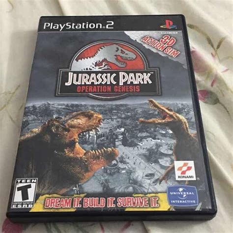 Jurassic Park Operation Genesis Case And Manual Complete Ps2 Games