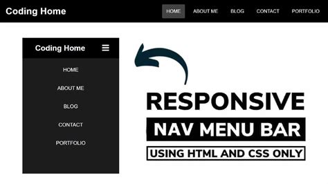 Responsive Navigation Menu Bar Using Only Html Css Hot Sex Picture