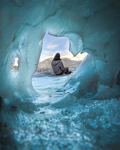 Hidden Ice Cave Exploring Ice Cave Explore Landscape