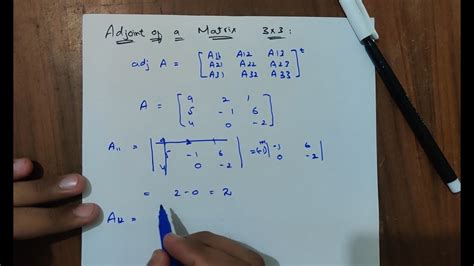 How To Find Adjoint Of 3x3 Matrix How To Take Adjoint Of A Matrix