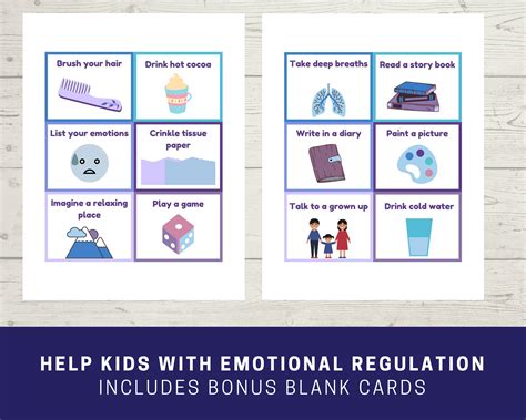 30 Printable Calm Down Cards For Kids Classroom Calm Corner Etsy