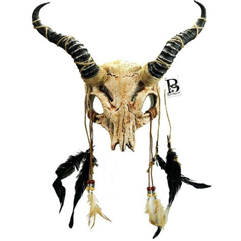 Ram Skull Mask Goat Horns Halloween Cosplay Animal Masquerade Ball