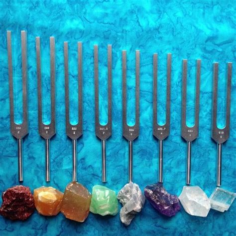 Crystals And Harmonic Spectrum Tuning Fork Healing Set Tuning Fork