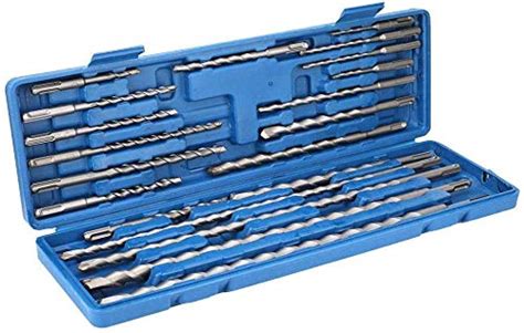 20pcs In One Rotary Hammer Drill Bits Set And Chisels Sds Plus Concrete