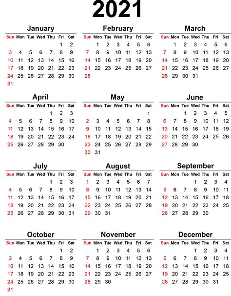Calendar 2021 Png Photos Png Play