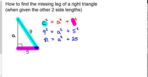 Miss scarlet & the duke. 3 Find the missing leg of a right triangle - YouTube