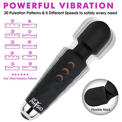 Dr Physio Usa Eva Cordless Rechargeable Personal Body Wand Massager Machine With 28 Vibration