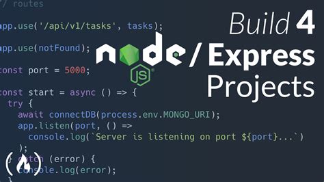 Build Four Nodejs And Expressjs Projects