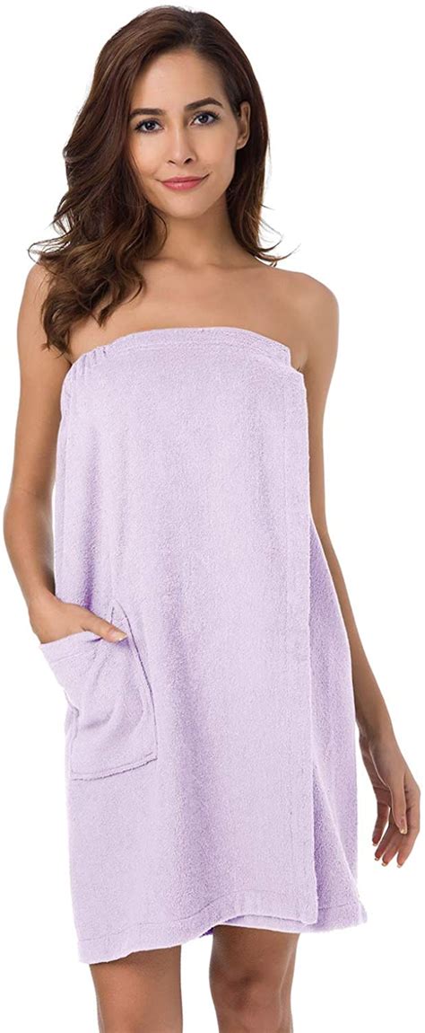 Amazon Com SIORO Women S Towel Wrap Bamboo Cotton Bath Wraps With
