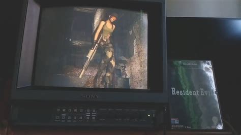Resident Evil Remake Gamecube Gameplay Component 480i Sony Bvm Youtube