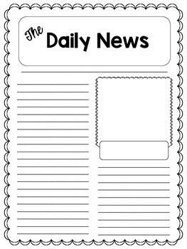Printable newspaper articles for kids. Newspaper Article Template | Newspaper article template, Article template, Newspaper article