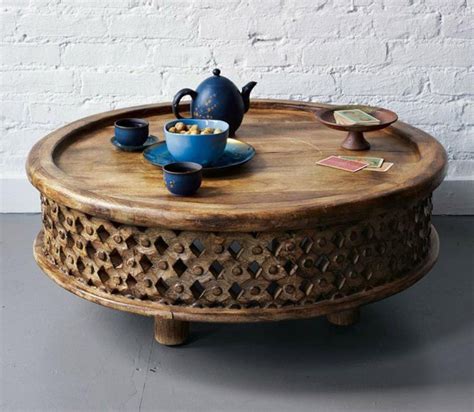 Round Carved Wood Coffee Tables A Stylish Addition To Your Living Room