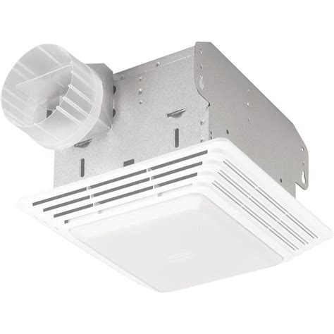 Broan 70 Cfm Ceiling Exhaust Fan With Light 679 The Home Depot