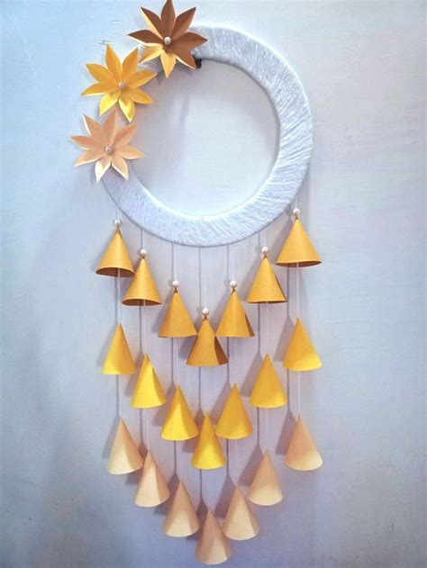 Diy Wall Hanging Craft Ideasflower Home Decor Diy Handmade Paper