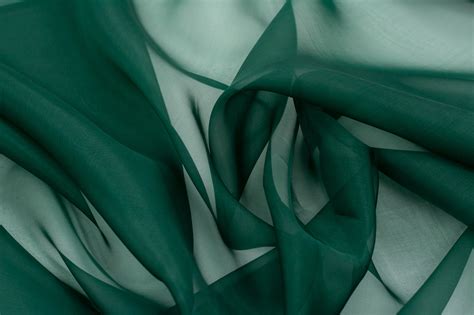 Emerald Green Silk Organza Fabric Other Fabrics Lace Fabric From
