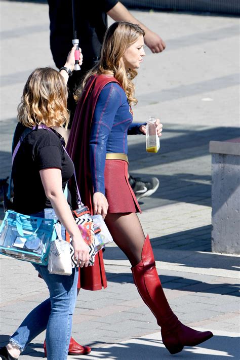 Melissa Benoist Filming Supergirl Action Scenes 07 GotCeleb
