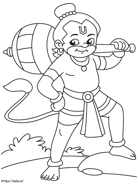 Hanuman 1 Coloring Page