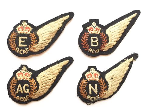 Ww2 Royal Canadian Air Force Rcaf Aircrew Brevet Wings Comprising