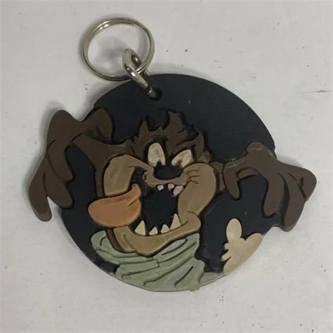 Looney Tunes Tasmanian Devil Taz Rubber Keychain Warner Brothers 3
