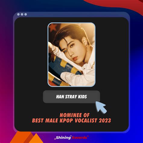 Best Male Kpop Vocalist 2023 Close January 31 Shining Awards