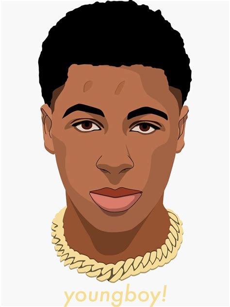 Nba Youngboy Never Broke Again Simplified 4 Sticker For Sale By