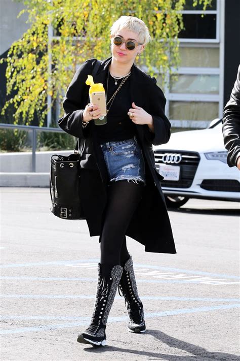 Miley Cyrus Masters The Art Of High Low Miley Cyrus Street Style