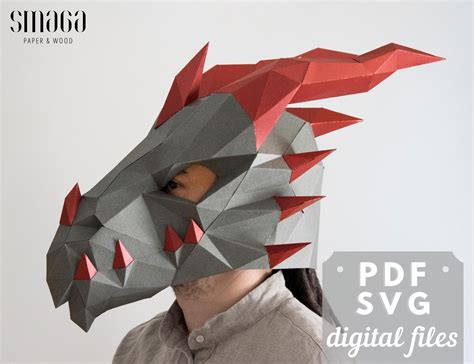 Printable 3d Dragon Head Template Ubicaciondepersonascdmxgobmx