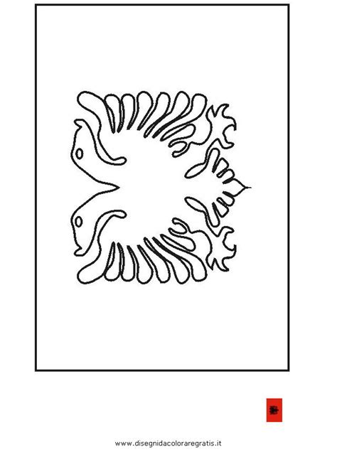 Albanian Flag Pages For Coloring Pages