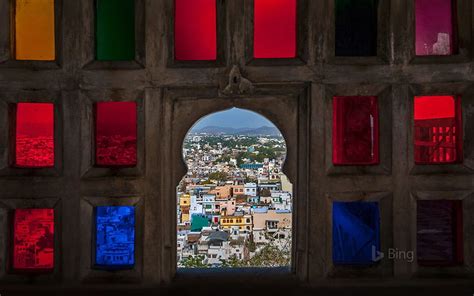 View From The City Palace Udaipur Rajasthan India Bing Sonu Rai