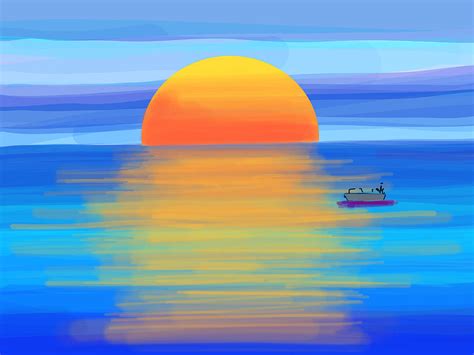 How To Draw A Beautiful Sunset Easy My Xxx Hot Girl