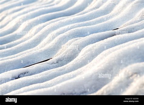 Snowy Waves On The Roof Of The House The Roof Tiles Are Covered With