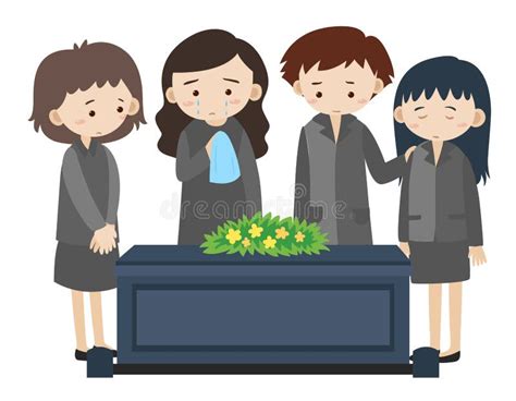 Crying Funeral Stock Illustrations 278 Crying Funeral Stock