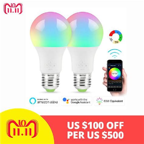 New E27 Wifi Smart Light Bulbdimmablemulticolorwake Up In South