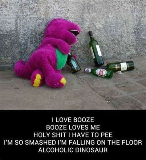 Barney The Alcoholic Dinosaur Comedycemetery