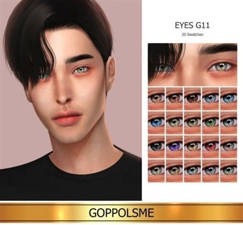 Gpme Gold Eyes G11 P By Goppols Me For The Sims 4 In 2020 Sims 4