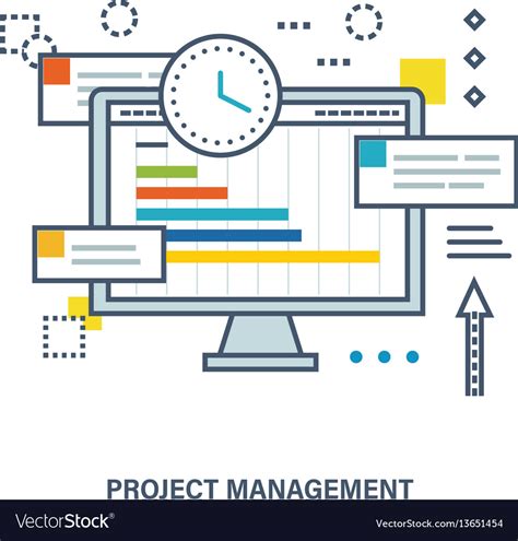 Concept Of Project Management Royalty Free Vector Image