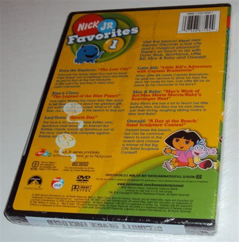 Nick Jr Favorites Vol One Nickelodeon DVD NEW Lazytown Blue S Clues Oswald DVDs Blu