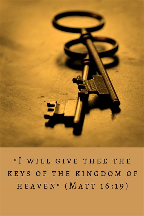 What Are The Keys Of The Kingdom Who Uses Them We Answer In This Week