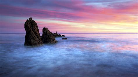 Wallpaper Sunlight Landscape Colorful Sunset Sea Bay Water