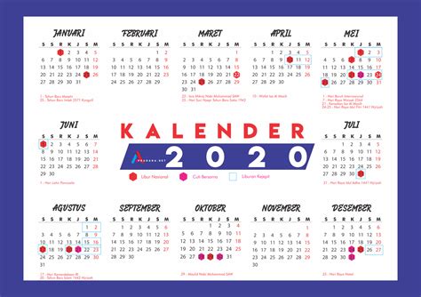 Kalender 2020 Indonesia Revisi Cuti Bersama Terbaru