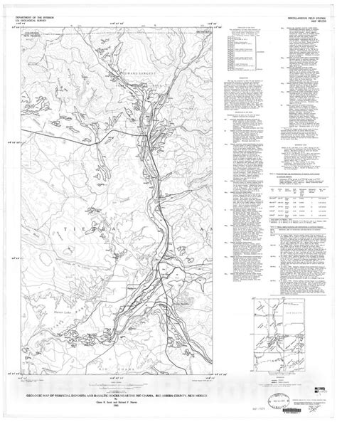 Map Geologic Map Of Surficial Deposits And Basaltic Rocks Near The