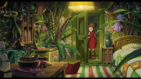 2560x800px Free Download Hd Wallpaper Anime Arrietty Beds Doors